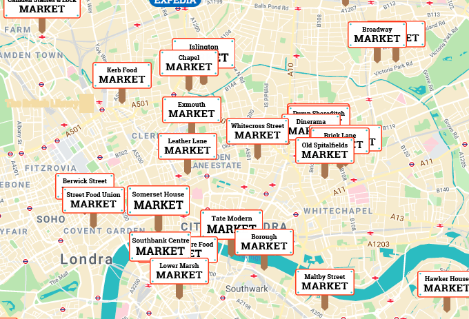 La Mappa Interattiva Che Mostra Tutti I Migliori Mercatini Di Londra